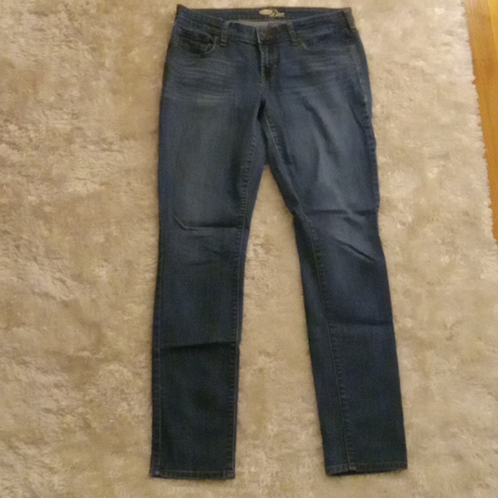 Women's OLD NAVY "The Diva" Straight/Skinny Jeans, Size 8 Long